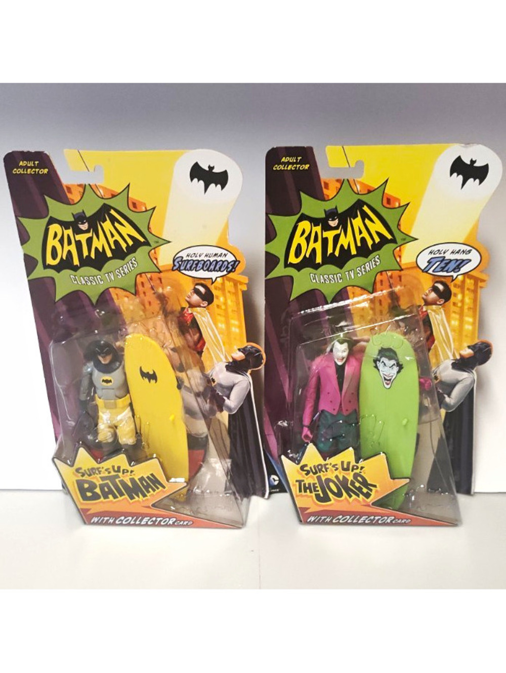 Batman Classic TV Series Surf's Up Batman Joker Mattel Y9639 Figure Lot 2013